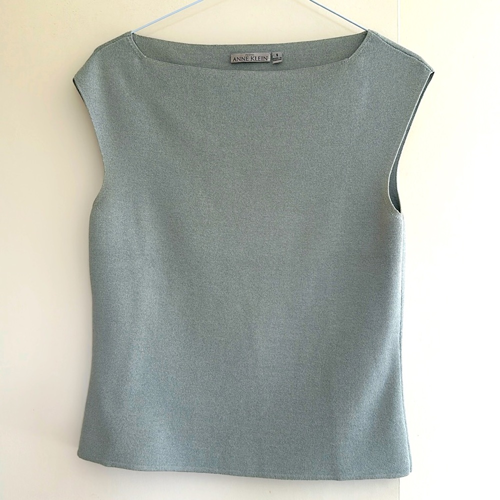 Anne Klein Petite S Bateau neck Top